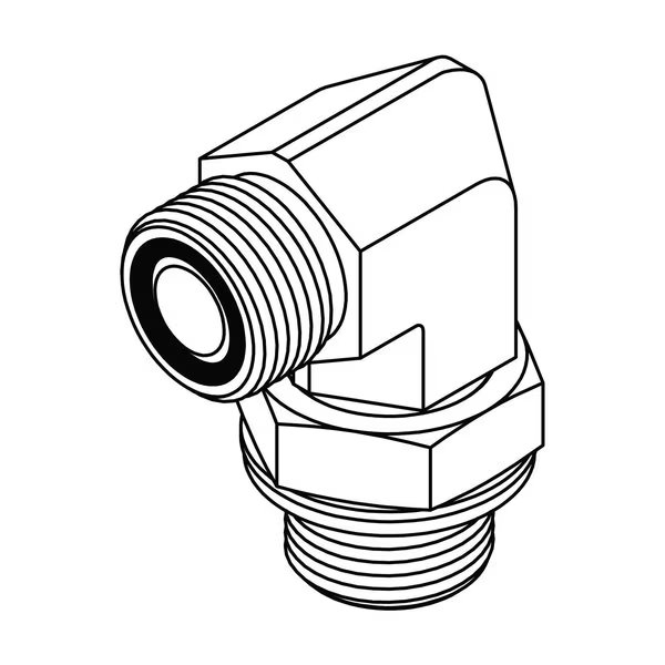 Hydraulic Fitting-International16MORFS-16MBSPP 90, Tompkins, Mfr#: FF3801-16-16